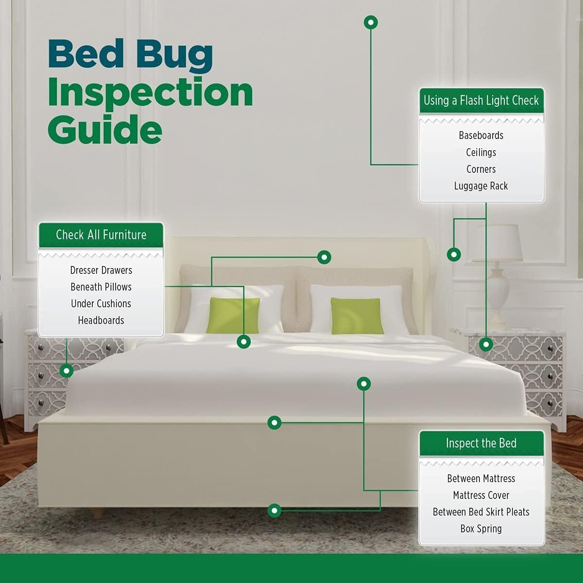 Eco Defense Bed Bug Killer - Bed Bug Spray & Dust Mite Spray - Natural Treatment - 1 Gallon