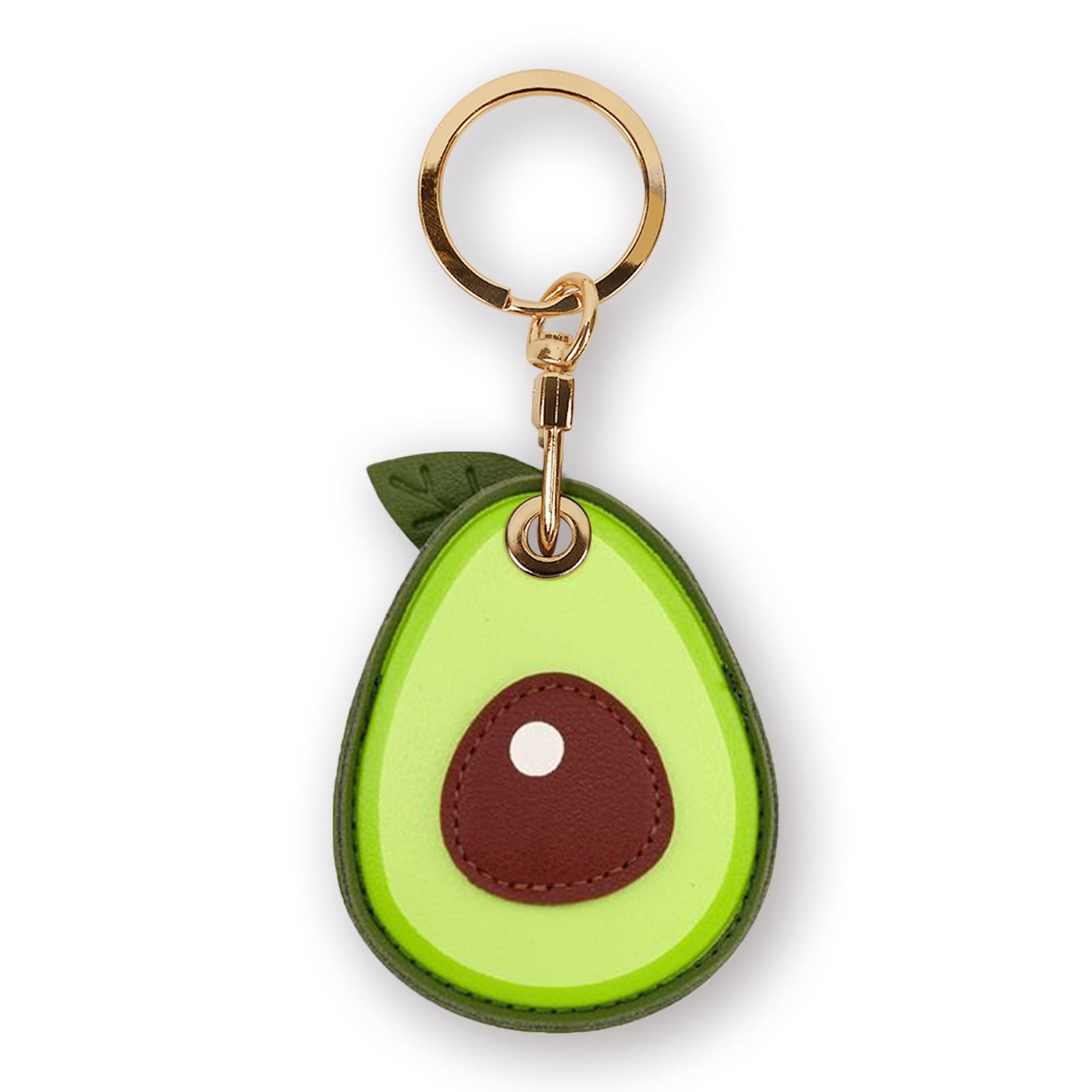 Leather Keychain Case Holder Compatible with Apple AirTag, GPS Airtag Keychain Finder Tracker with Key Ring, Anti-Scratch Protective Air Tag Cover