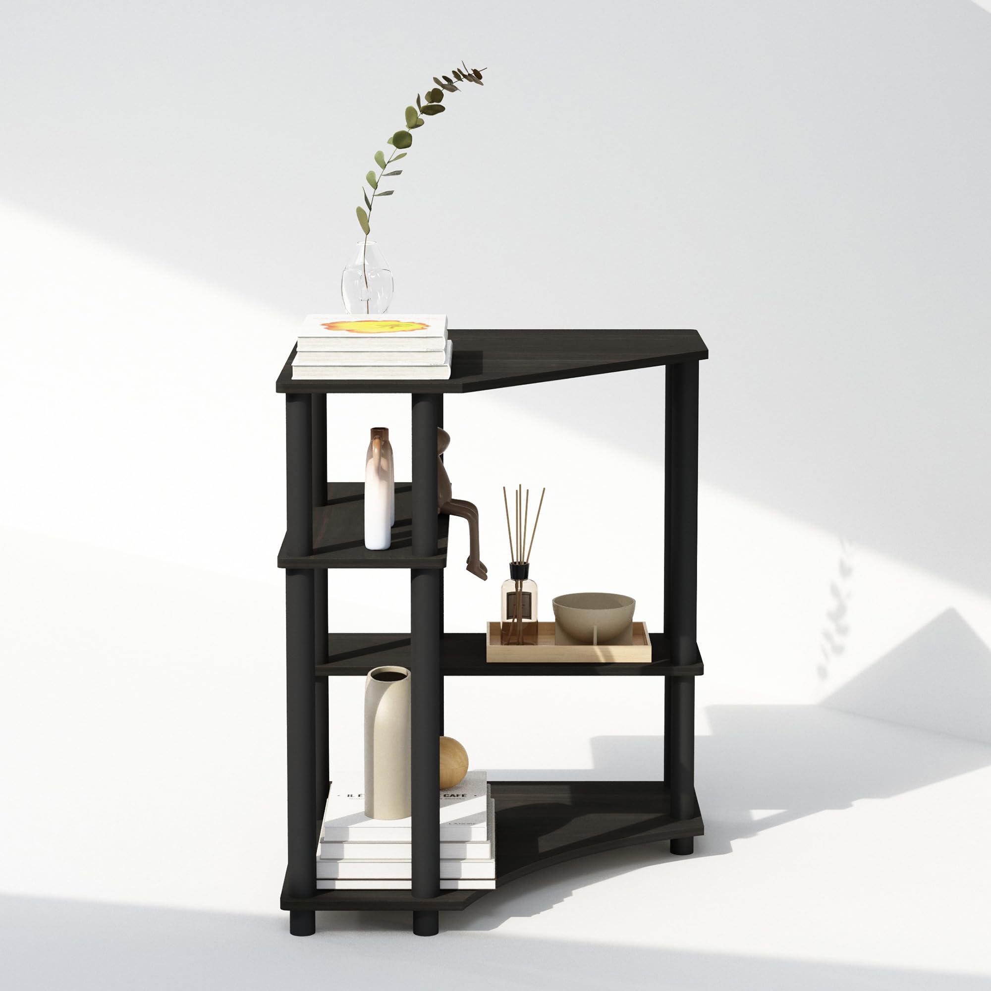 Amazon.com: Furinno Turn-N-Tube Storage Shelves, 4-Tier Corner