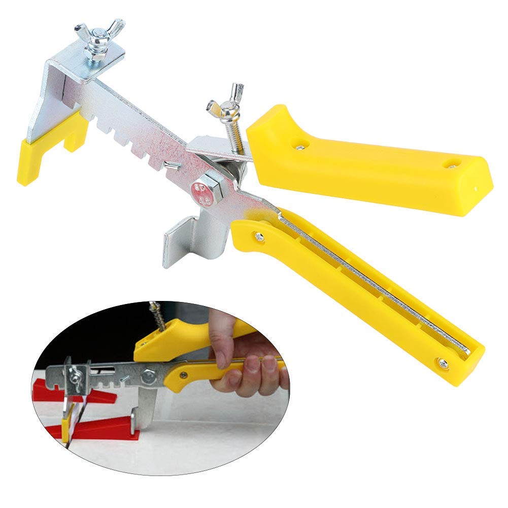 Sistema di livellamento per piastrelle, strumenti per sistema di livellamento per piastrelle in plastica da pavimento, 500 x clip + 200 x cunei + 1 x pinze