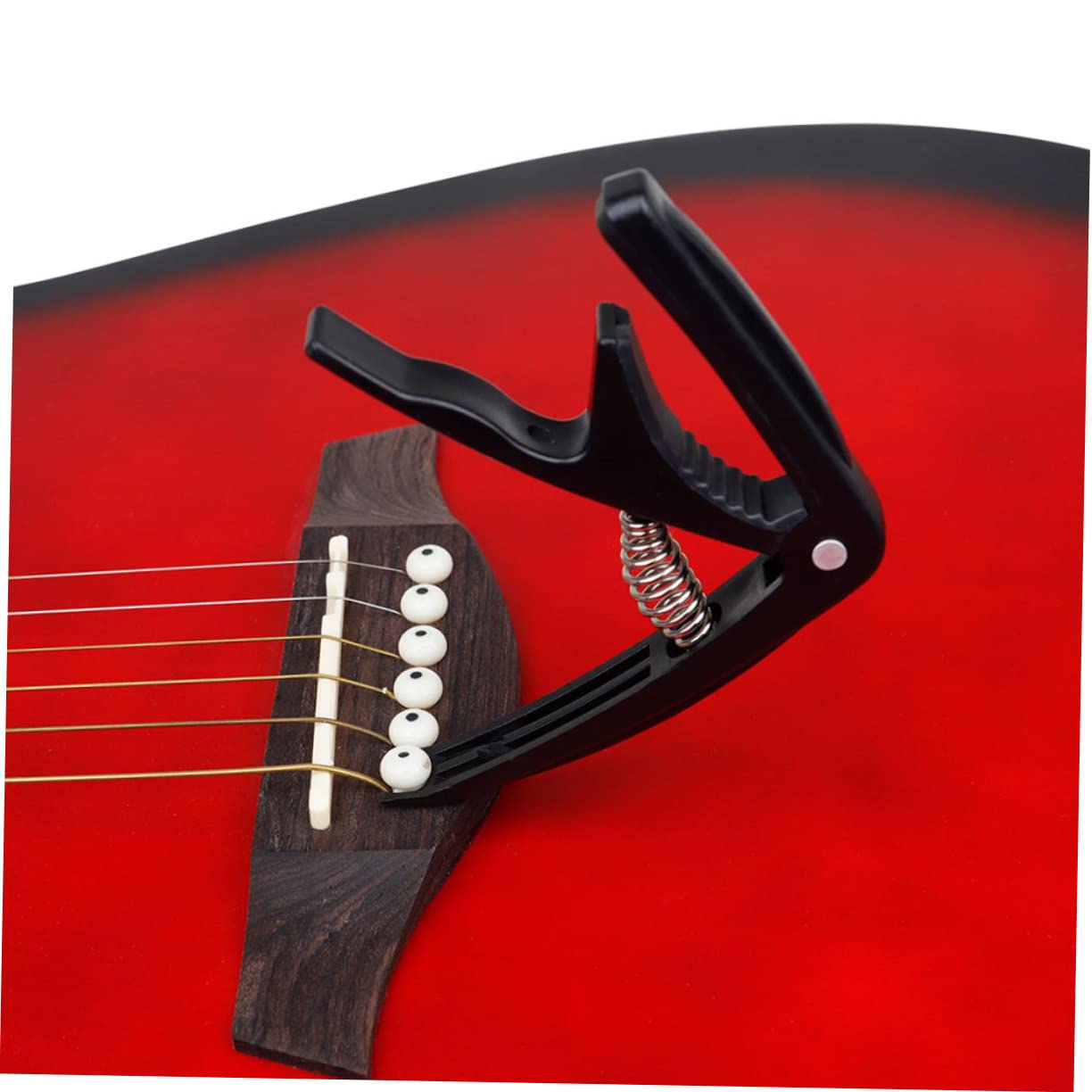 BESPORTBLE Ukulele Capo for Acoustic and Electric Guitars Lightweight Clamp for Changes Guitar Accessory for Beginners and Musicians
