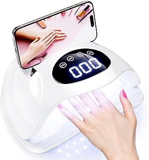 ジェルネイル ライト ネイルライト 【2025業界初・80W・3秒速乾・72ホワイトLED・優しい白色光・LED+UVライト・低ヒートモード・タッチパネル・自動感知センサー・ スマホスタンド付・手足兼用・底板取り外し可】 Zhiethoy ネイ...