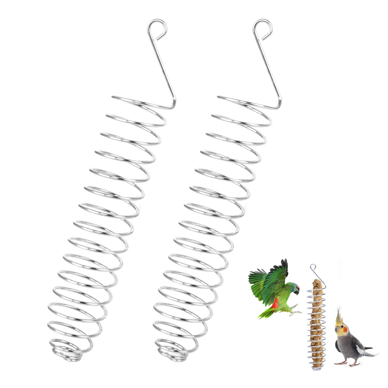 Jubaopen2 x Parrot Food Baskets for Parrot Feeder Feeder Feeder Bird Feeder Outdoor Hanging Skewer
