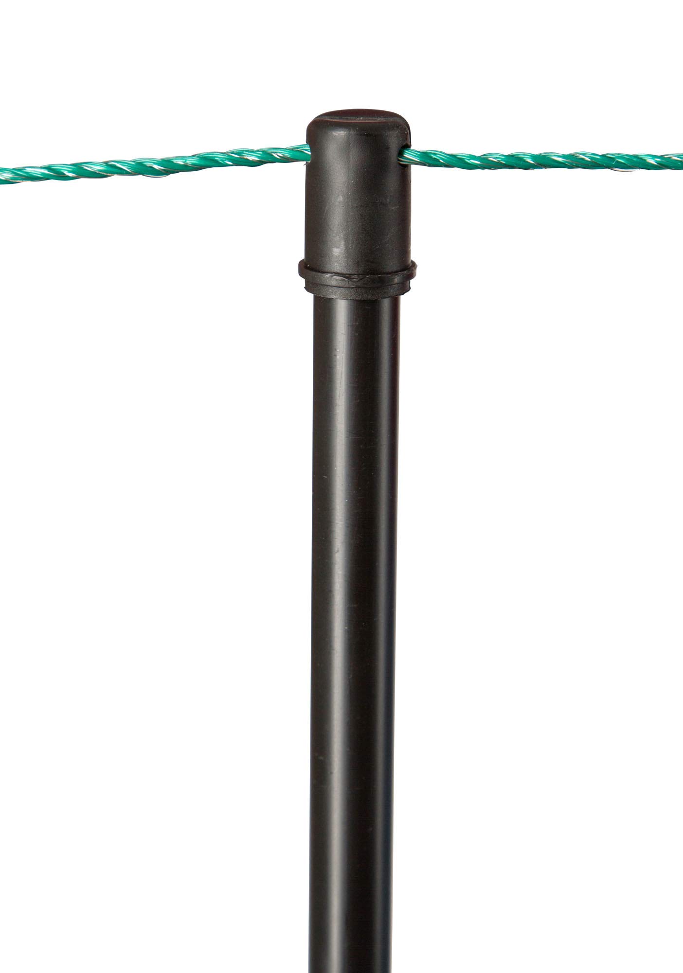 Eider 5X Ersatzpfahl für 108cm Weidezaunnetze, Elektronetze - schwarz, Doppelspitze