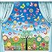 TOPJOWGA Fensterbilder Frühling Selbstklebend, 9 Blatt Fenster Klammert Blumen Schmetterling Fenster, Anti-Kollision Aufkleber Fenstersticker Blumen Fensterdeko, Wandaufkleber für Kinderzimmer Deko