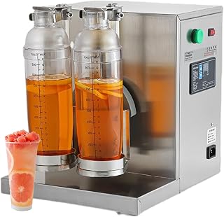 Electric Milk Tea Shaker Double Cup Milk Tea Shaking Machine 1-120s Adjustable Stainless Steel Milk Tea Shaking Machine