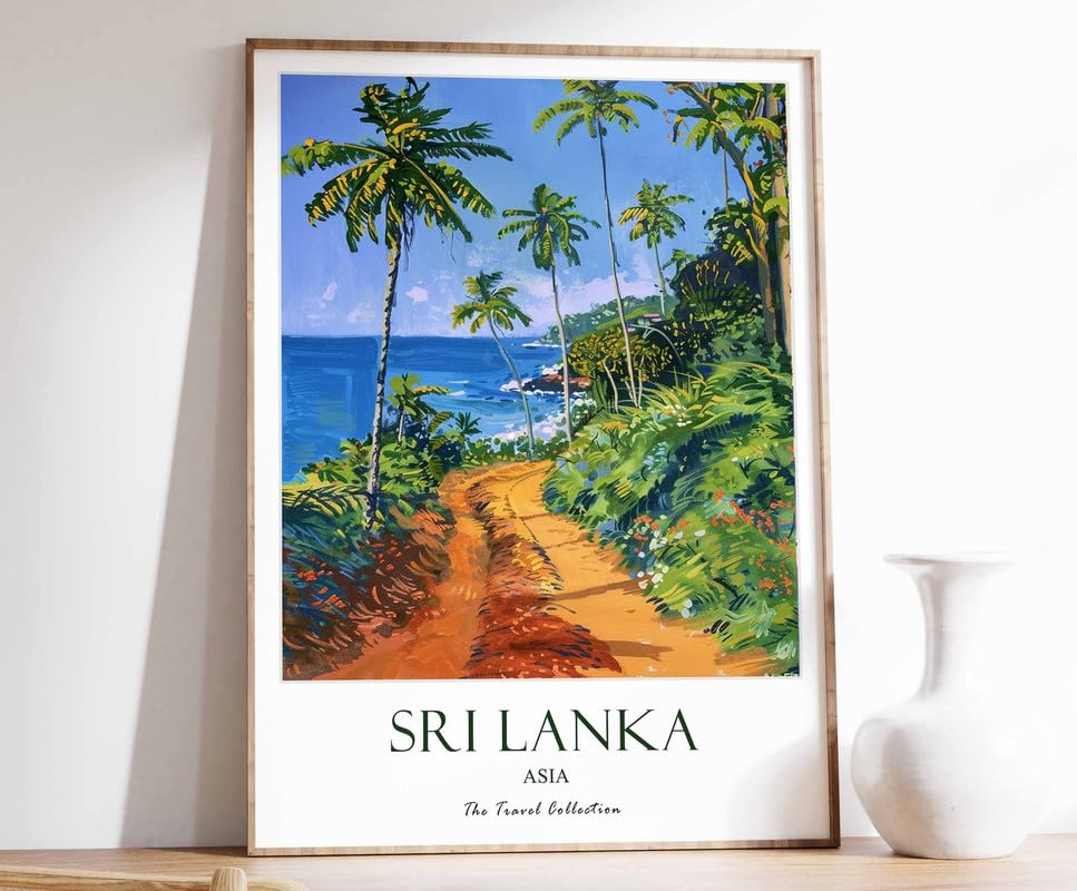 Sri Lanka Print Travel Poster Moyen Orient Islamic Decor Citation Motivante
