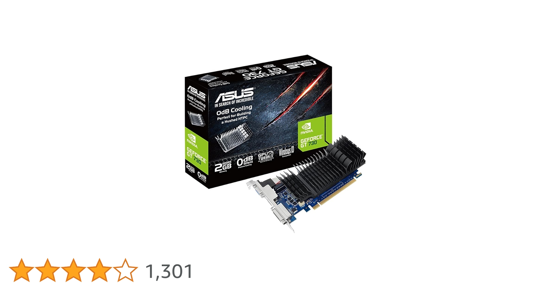 Amazon | ASUSTek NVIDIA GeForce GT 730 / 2GB GDDR5 / HDMI 2.0b