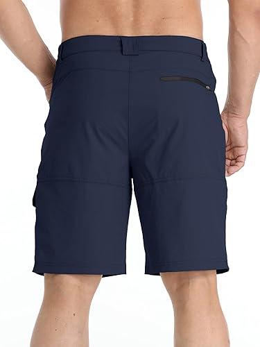 Miniatura 3 de TACVASEN Pantalones cortos de verano para hombre, secado rápido, estilo cargo, casual, trabajo, senderismo (sin cinturón)