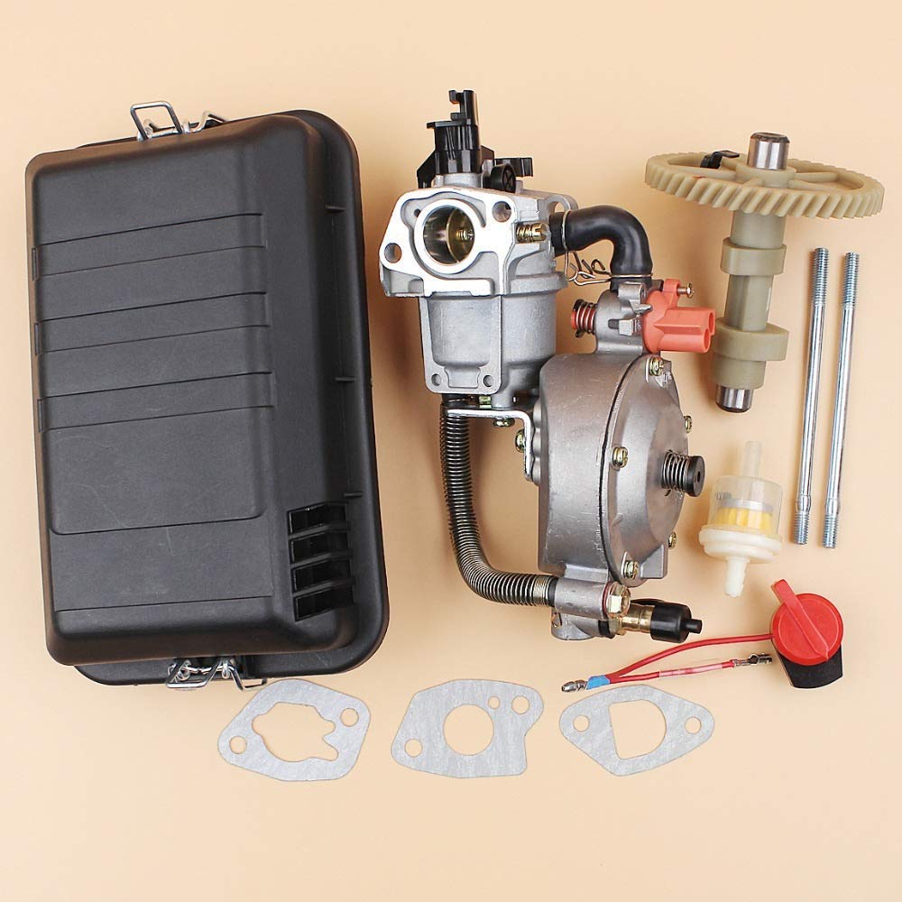 Kit de árbol de levas de carcasa de filtro de aire de perno de carburador de gas apto para HONDA GX160 GX200 168F 5.5HP 6.5HP piezas de generador de gasolina de motor