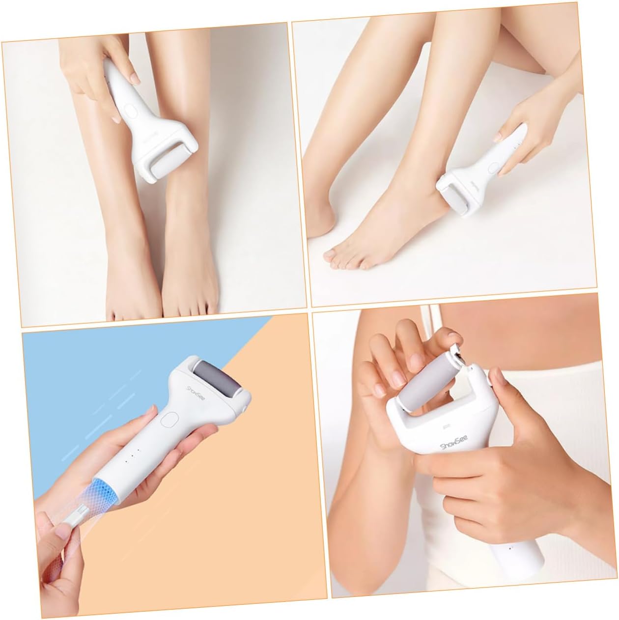 CALLARON Electric Callus Remover for Feet Professional Foot Care Tool Dry Wet Use Suitable for Men Women Portable Pedicure Device