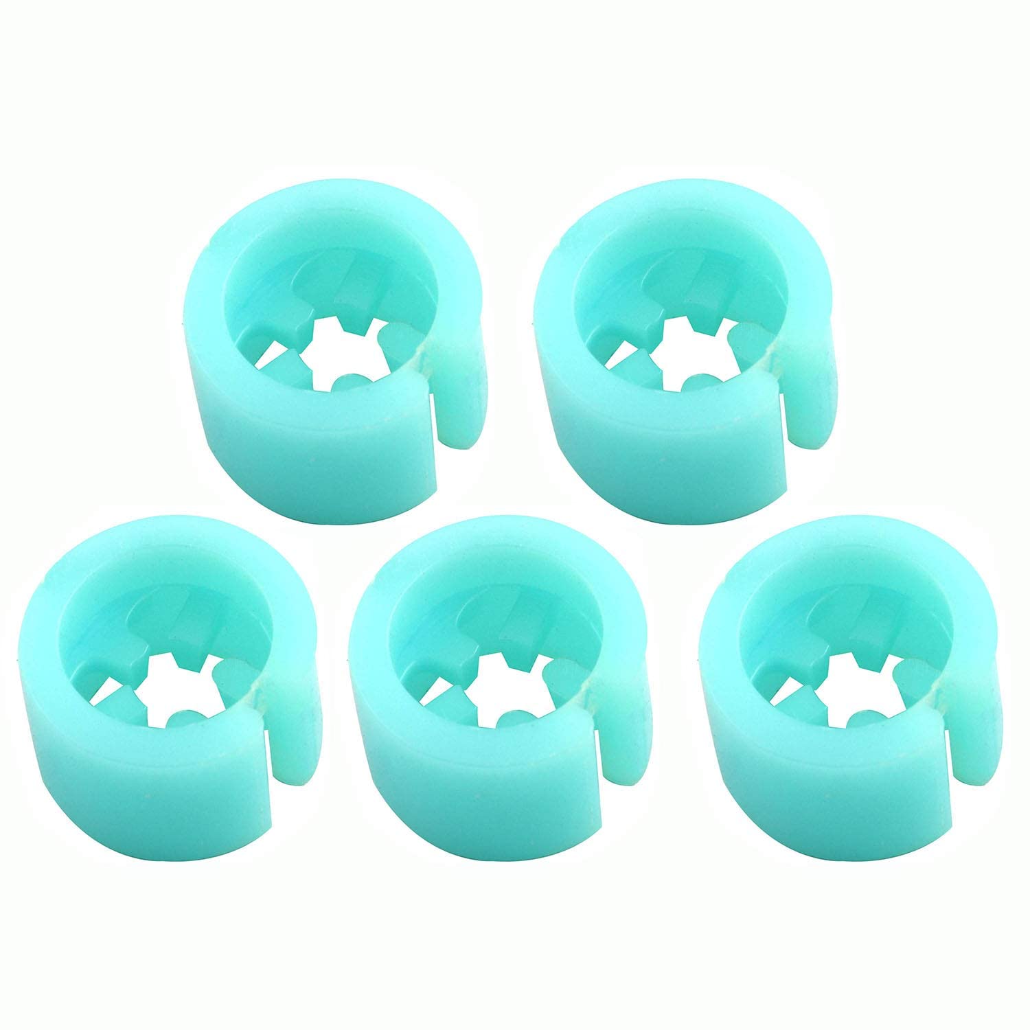 100 Pennarelli Vuoti Blu Per Appendini – Etichette Per Abiti, Clip Per Ganci, Dimensioni 13x9 Mm (Apertura Gancio 3,5 Mm)