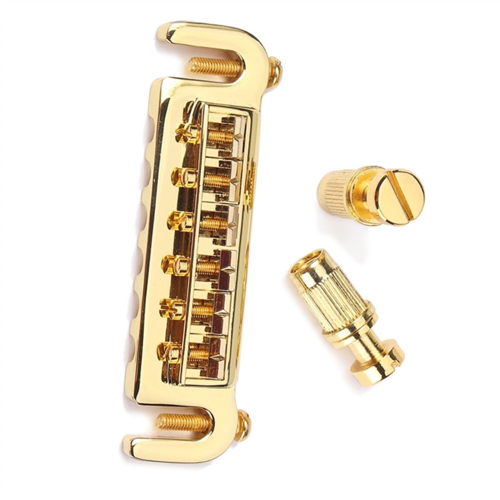 mostek gitarowy Gitara Elektryczna Z Mostkiem Siodłowym Combo Z Regulowanym Mostkiem (Color : Gold)