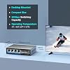 6-port 2.5gb unmanaged ethernet switch with 4*2.5g base-t ports 2*10g sfp+ ports. gigaplus 2.5gbps network switch for 2.5gbps nas/pc wifi6 router wireless ap plug and play