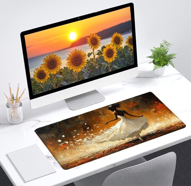 Mouse pad étanche grand format tapis de souris antidérapant pc