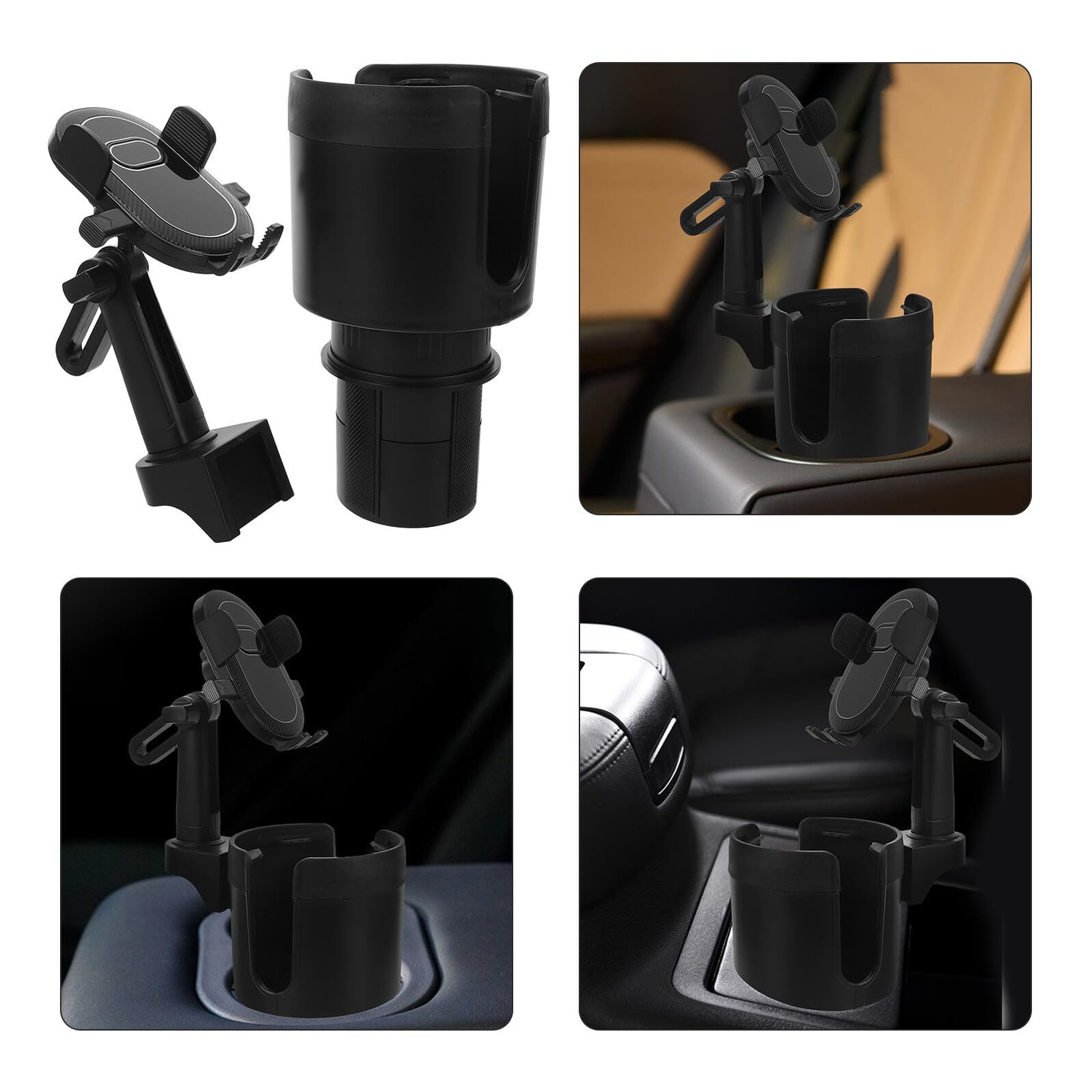 iplusmile Porta Cellulare per Auto Supporto per Tazza Supporto per Telefono e Bevande Clip Sicura per Auto e Suv Design Salvaspazio