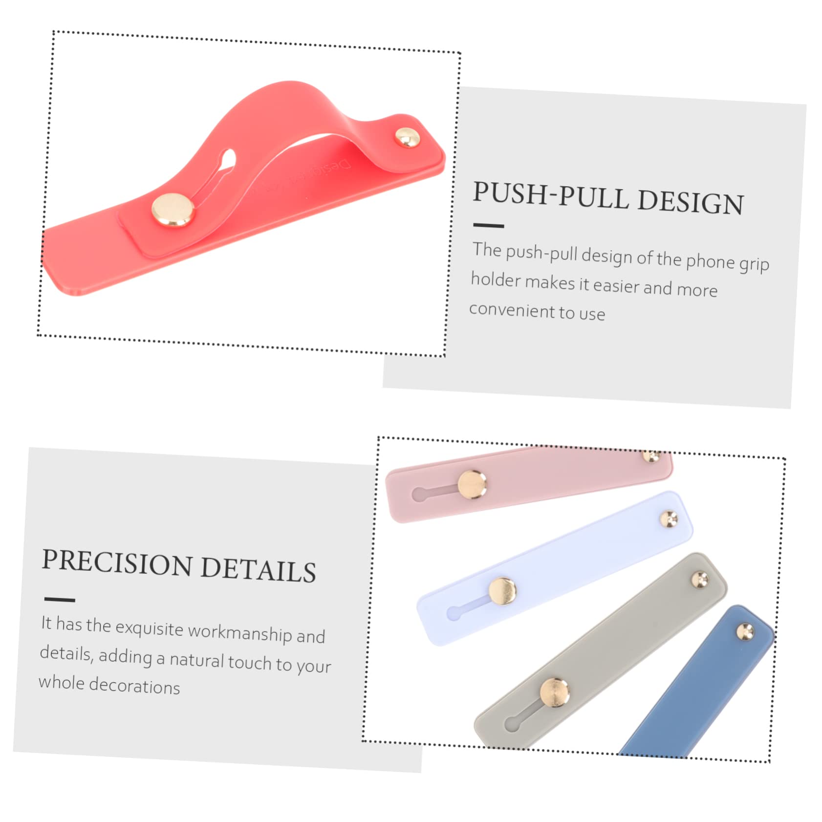 Gadpiparty Handy Fingerhalter Klicker Handhaben Telefon Lanyard Ram Finger Halterung Für Handy Mobile Phone Stand Finger-finger-ständer Universeller Handygriff Kieselgel