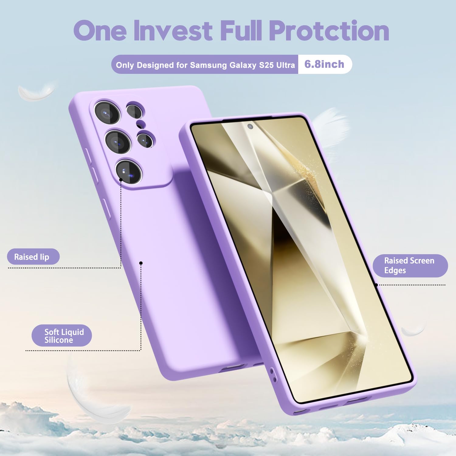 Amazon.com: oakxco for Samsung Galaxy S25 Ultra Case Silicone