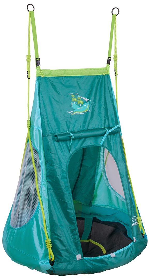 Hudora Nestschaukel 90 cm Mit Zelt Pirate-Garten-schaukel Swing Nest 90 cm with Mixed Tent Garden