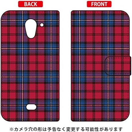Notebook Type Smartphone Case Check Red x Blue/for AQUOS Crystal X 402SH/SoftBank SSHCRX-IJTC-401-LIV8