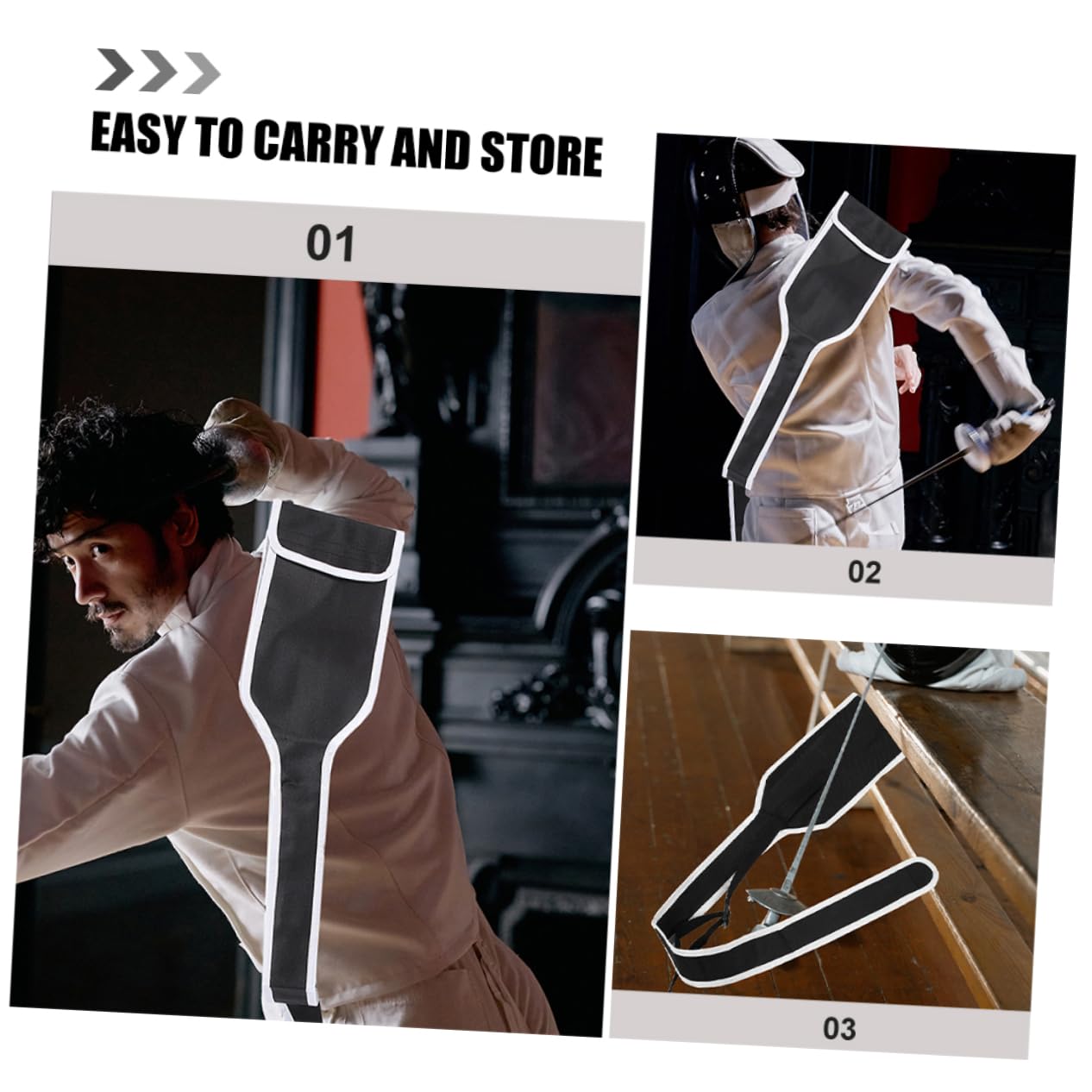Abaodam Fencing Sword Pouch Organized Storage for Durable and Easy to Clean Cloth Bag