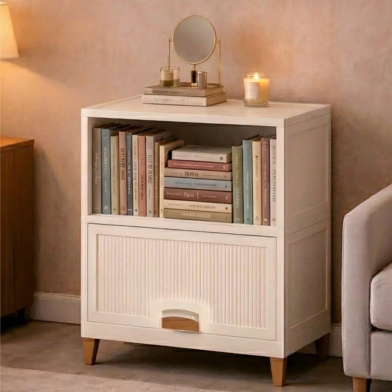 spaceorganizer Cupboard for Storage/Durable Storage Cabinet/Cupboard for Home/Office Cabinets/Cupboards/Bookcases/Cupboards/Drawers/File Cabinets (Cupboards- 1 Door (White), 2PCS)-picture-10