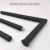 Vista 7 de Soporte Independiente para Papel Higiénico con Reserva, Base de Diseño de Mármol Pesado SUS304 de Acero Inoxidable (Negro)