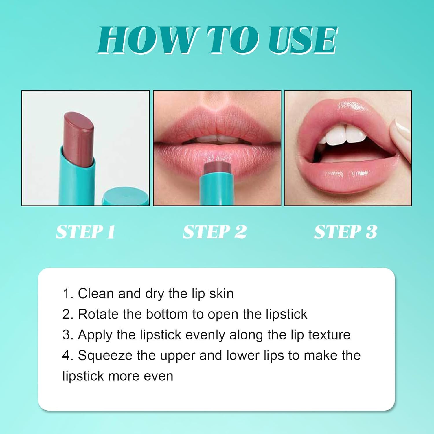 Charm Kiss 5pcs Lip Tint Hydrating Set, Moisturizing Lip Oil Balm, Waterproof Lip Gloss Non-Stick Cup Lip Tint Stain