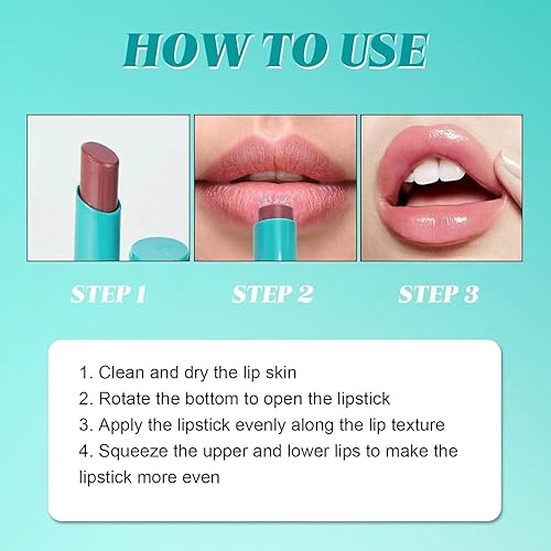 Miniatura 7 de Juego de 3 pintalabios hidratantes con acabado mate de larga duración, bálsamo hidratante de larga duración, ingredientes naturales, barra de labios