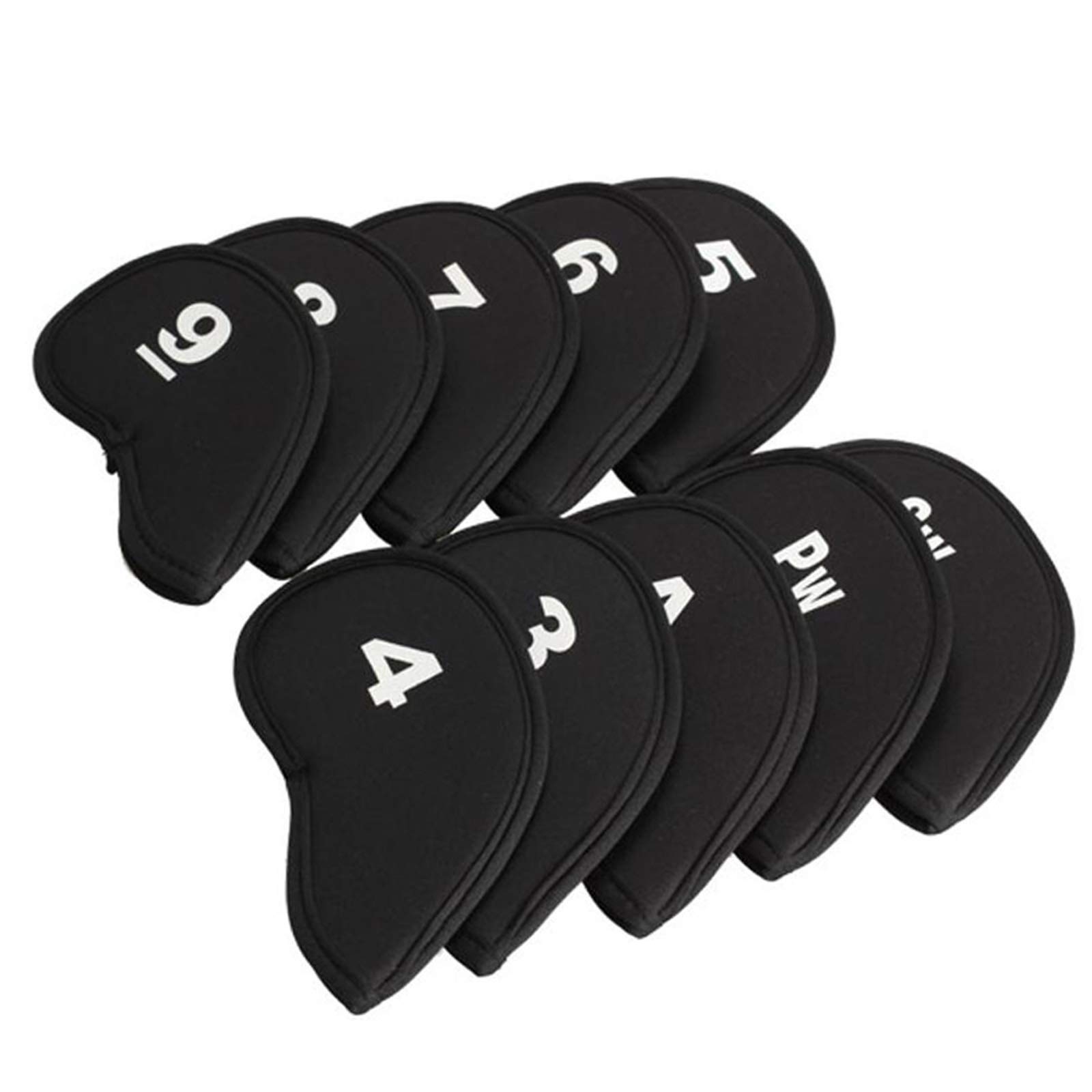 Fundas para Cabeza de Club de Golf – Fundas Protectoras de Hierro con Número Impreso – 2 Piezas