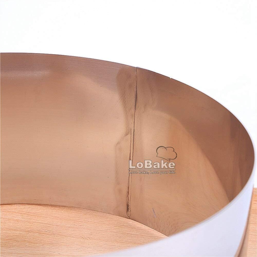 lobake 9 inches 10cm height round circle shape 304 stainless steel mousse cake ring mold layer birthday cake moulds DIY kitchen gadgets