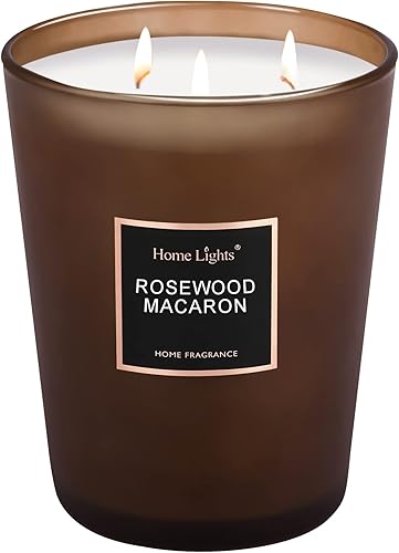 Miniatura 113 de HomeLights Velas perfumadas Vela en tarro grande, 33.3 onzas Velas de aromaterapia de soja natural, hasta 70 horas de tiempo de combustión con 3