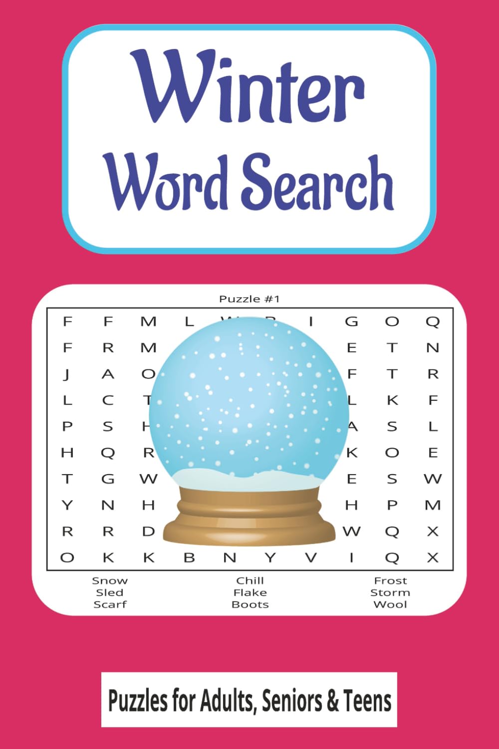 Winter Word Search: “A Frosty Word Hunt: Cozy Up with 495 Winter Wonders", “Snow Much to Find: A Winter Word Adventure”