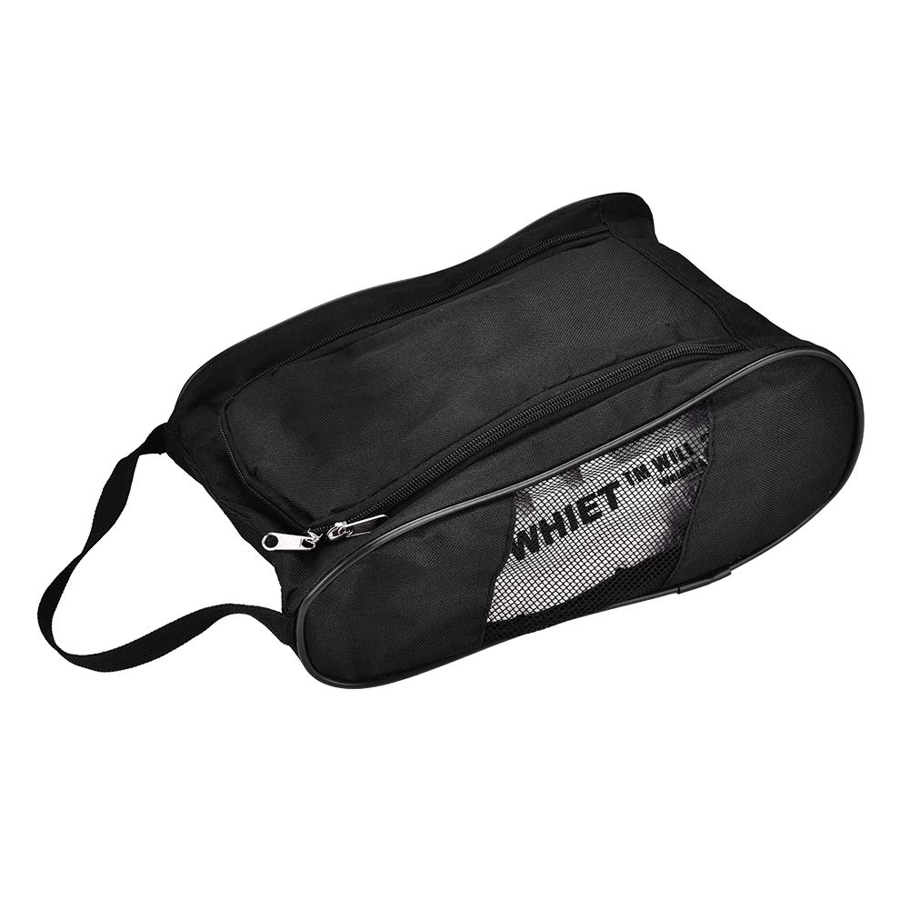 Bolsa de Zapatos de Golf Bolsa de Zapatos con Cremallera Transpirable de Deportivos de Almacenamiento de Golf 2 Colores para Elegir(Negro) Fundas Bolsas