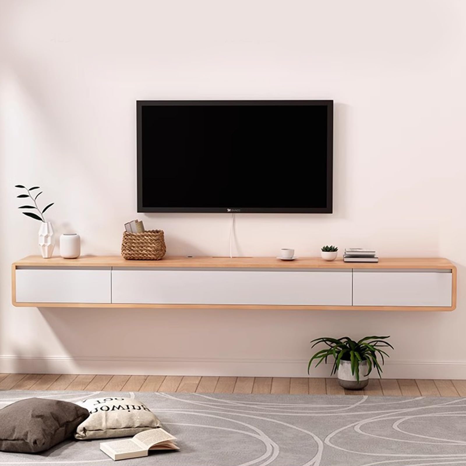 Amazon.co.jp: フローティングテレビキャビネットリビングルームの