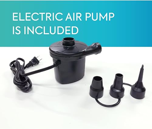 Vista 10 de Bouncyband - Silla sensorial Peapod mediana y cómoda, color azul de 60 pulgadas, divertida y inflable que proporciona alivio sensorial terapéutico