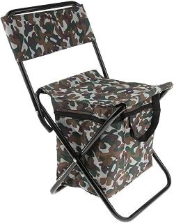 Silla Plegable para Camping, Pesca, Picnic, Camuflaje.