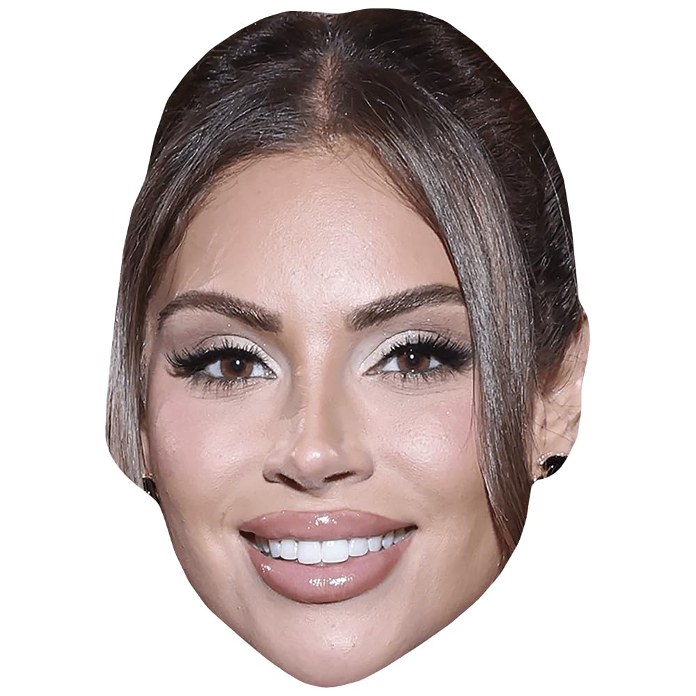 Nazanin Kavari (Smile) Celebrity Mask, Flat Card Face, Fancy Dress Mask