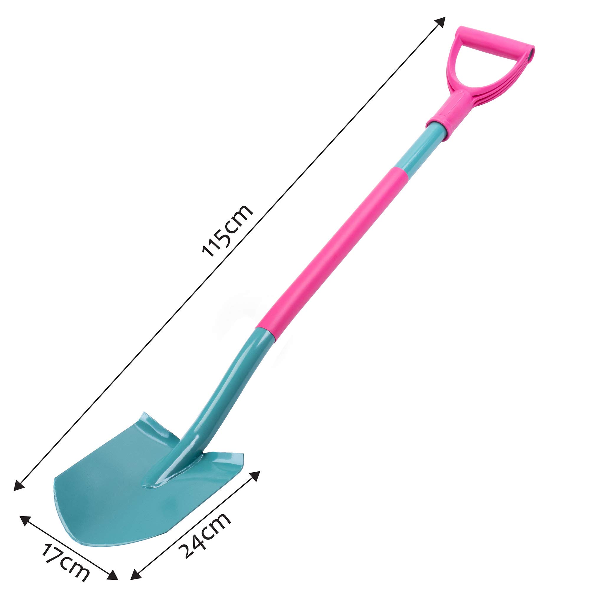 Spaziali Kadax con un lungo stelo, vanage giardiniere realizzati in metallo e plastica, picche da donna, pala da giardino per scavare, pala, pala tomba con mantello D, vanga da giardino, giardino