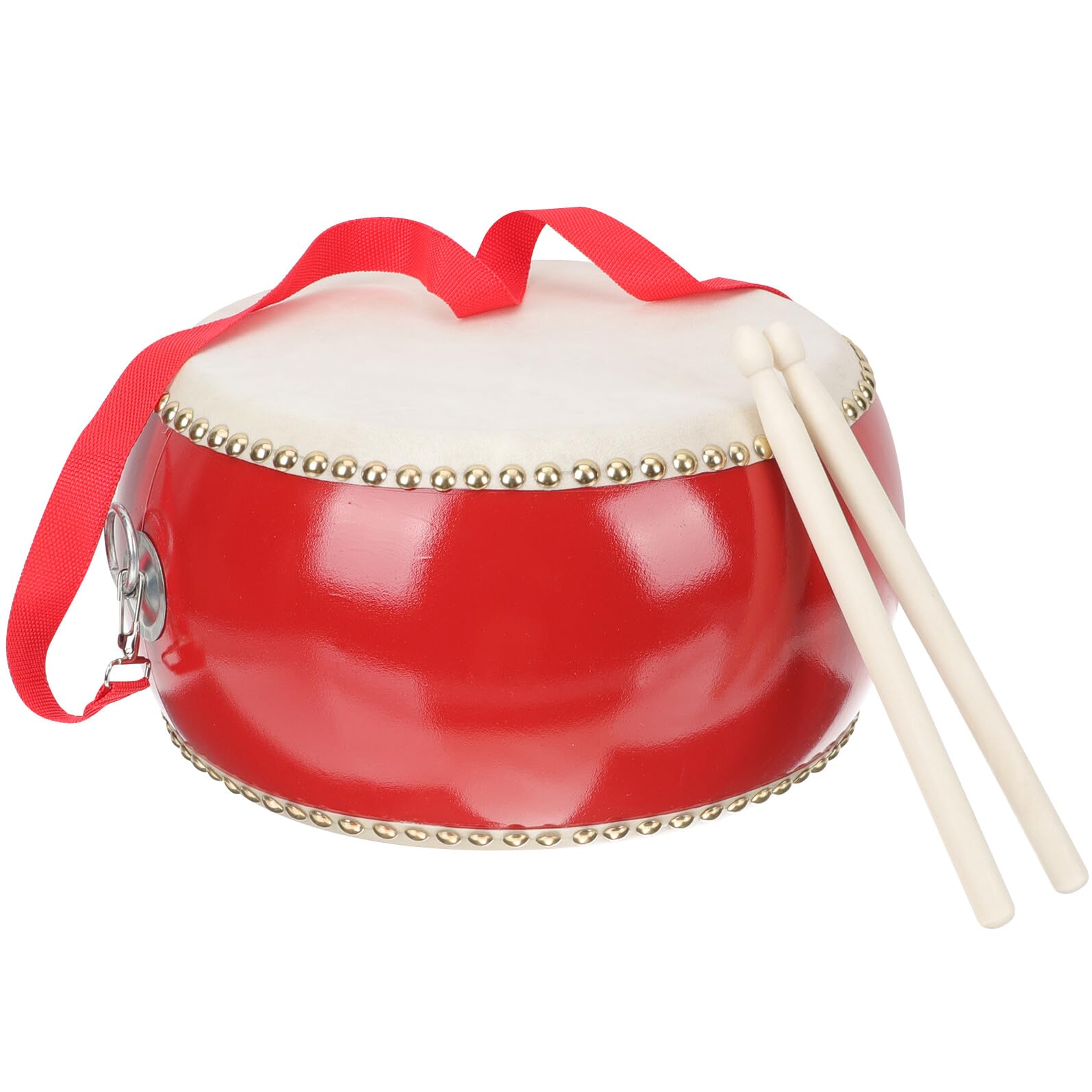 Juego de Tambores de Percusión para Niños con Parche de Cuero y Madera, Incluye Baquetas, Duradero y Adecuado para Fiestas y Educación Musical Estilo Aleatorio
