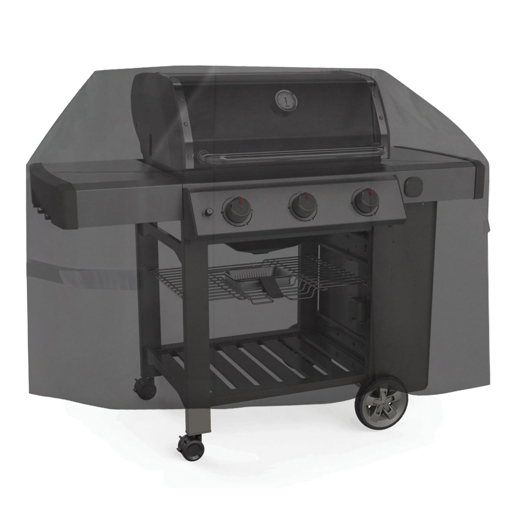 onlyfire Cover Copertura per Barbecue (per Weber Genesis & II & II LX 300), Resistente agli Agenti atmosferici, Anti-dissolvenza