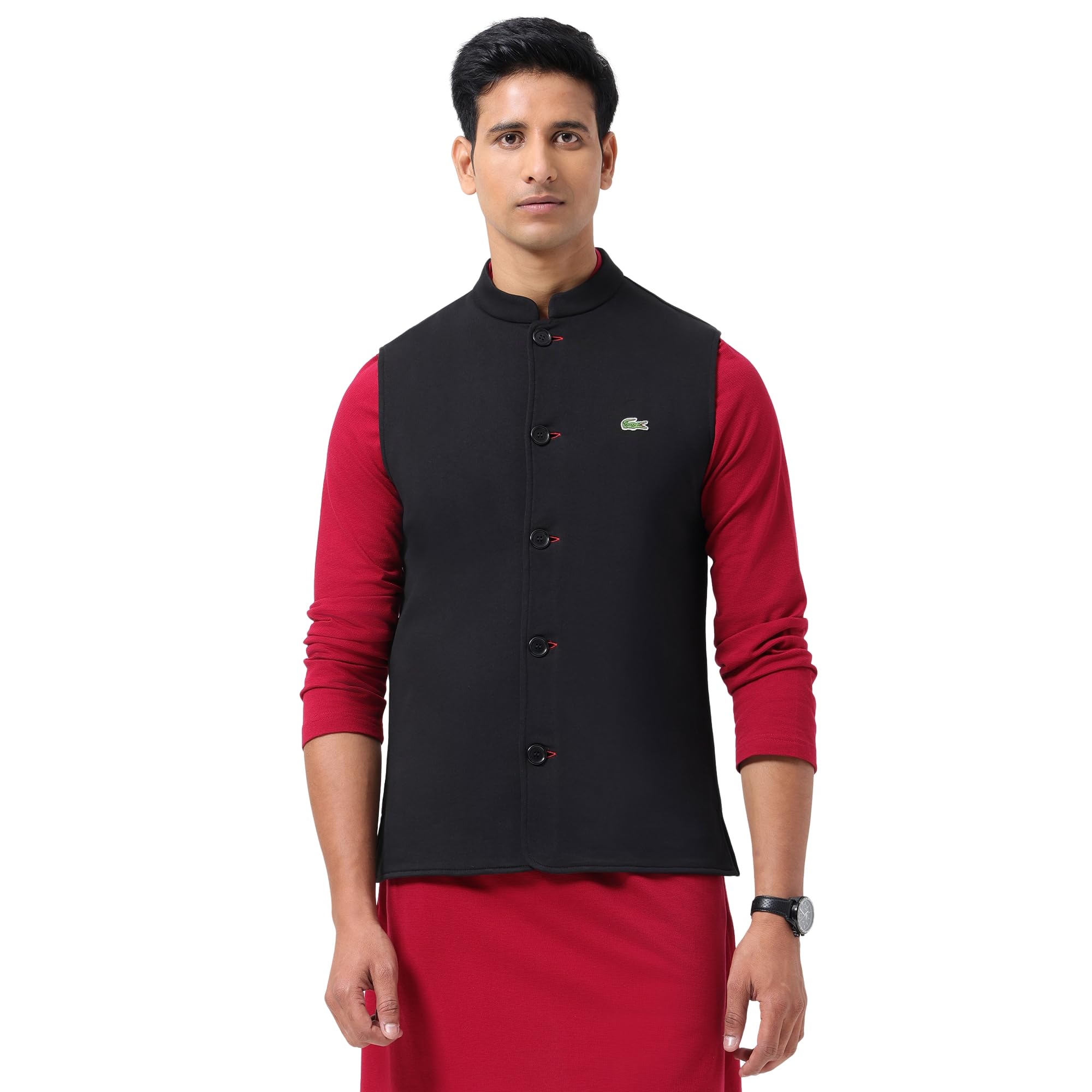 lacoste Men's Fleece Sleeveless Jacket-picture-14