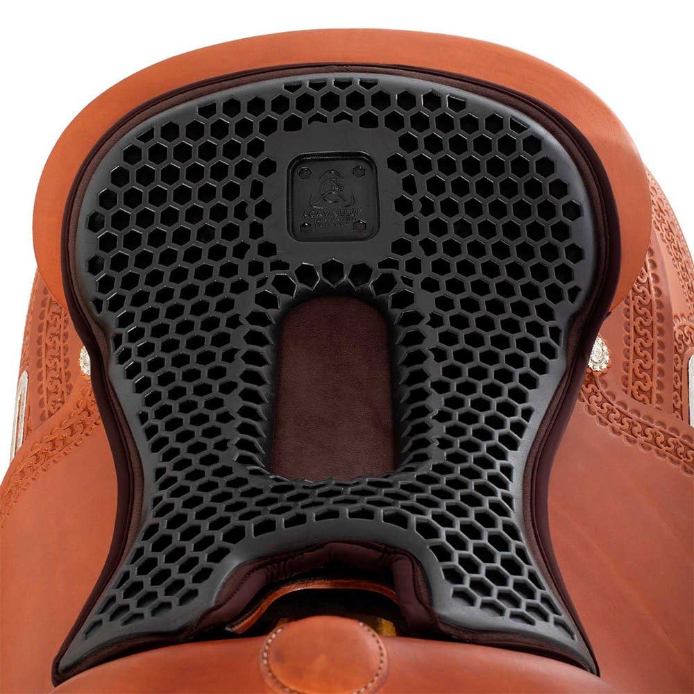 ACAVALLO COPRISEGGIO WESTERN (ORTHO PUBIS WESTERN) IN GEL CON DRI-LEX (MARRONE)