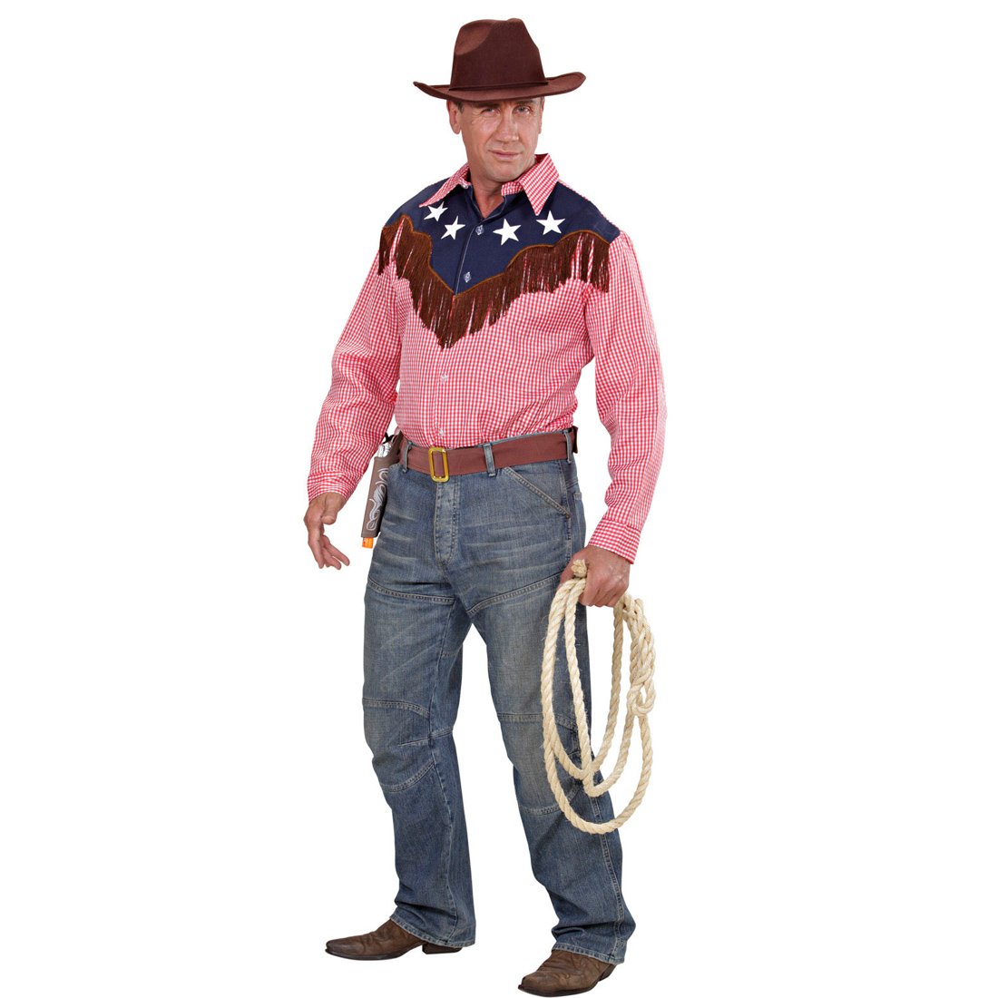 Chaps Western En Cuir Suédé Franges - Fait Main - Équitation Rodéo