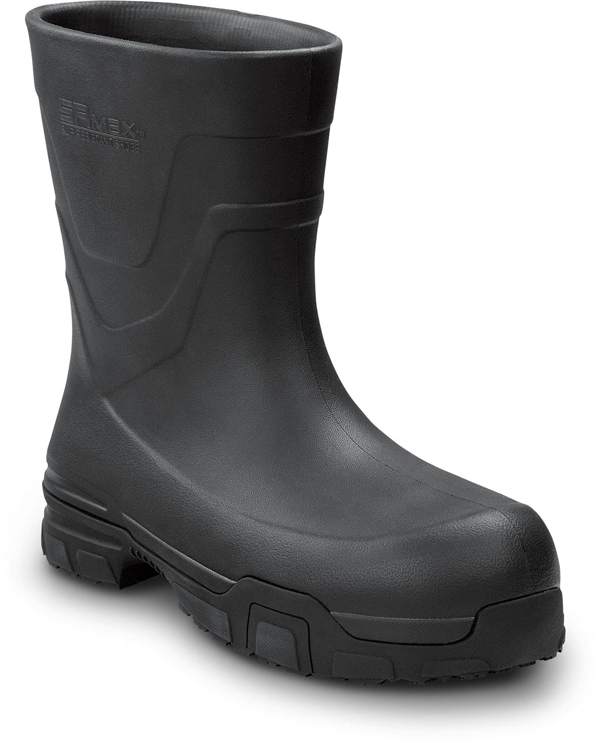 SR Max Summit, Unisex, Black, Pull On Style, Comp Toe, MaxTrax Slip Resistant, Work Boot (10.0 W)