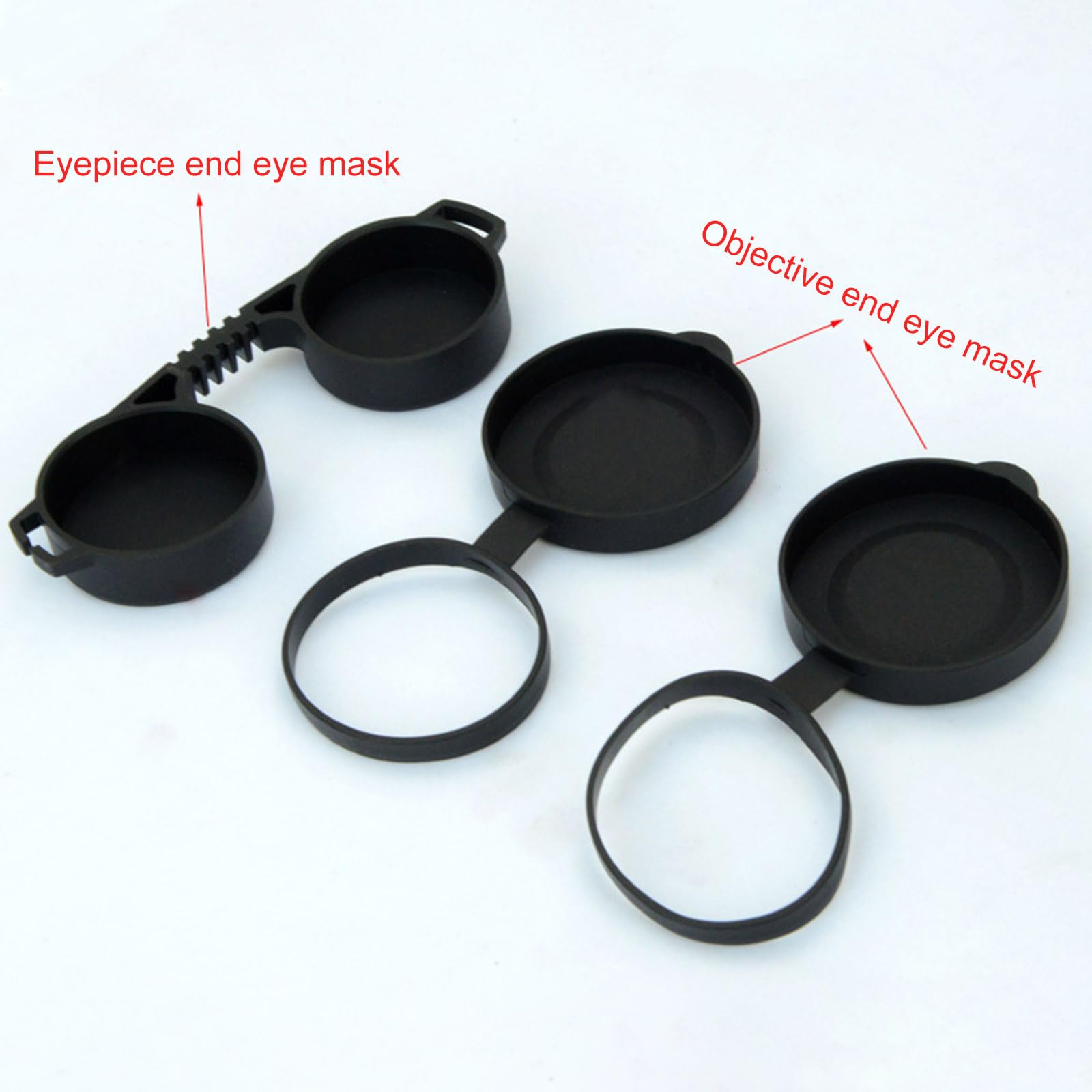 Étui de protection en silicone pour jumelles télescopiques pour objectif oculaire 42 45 mm/52 55 mm