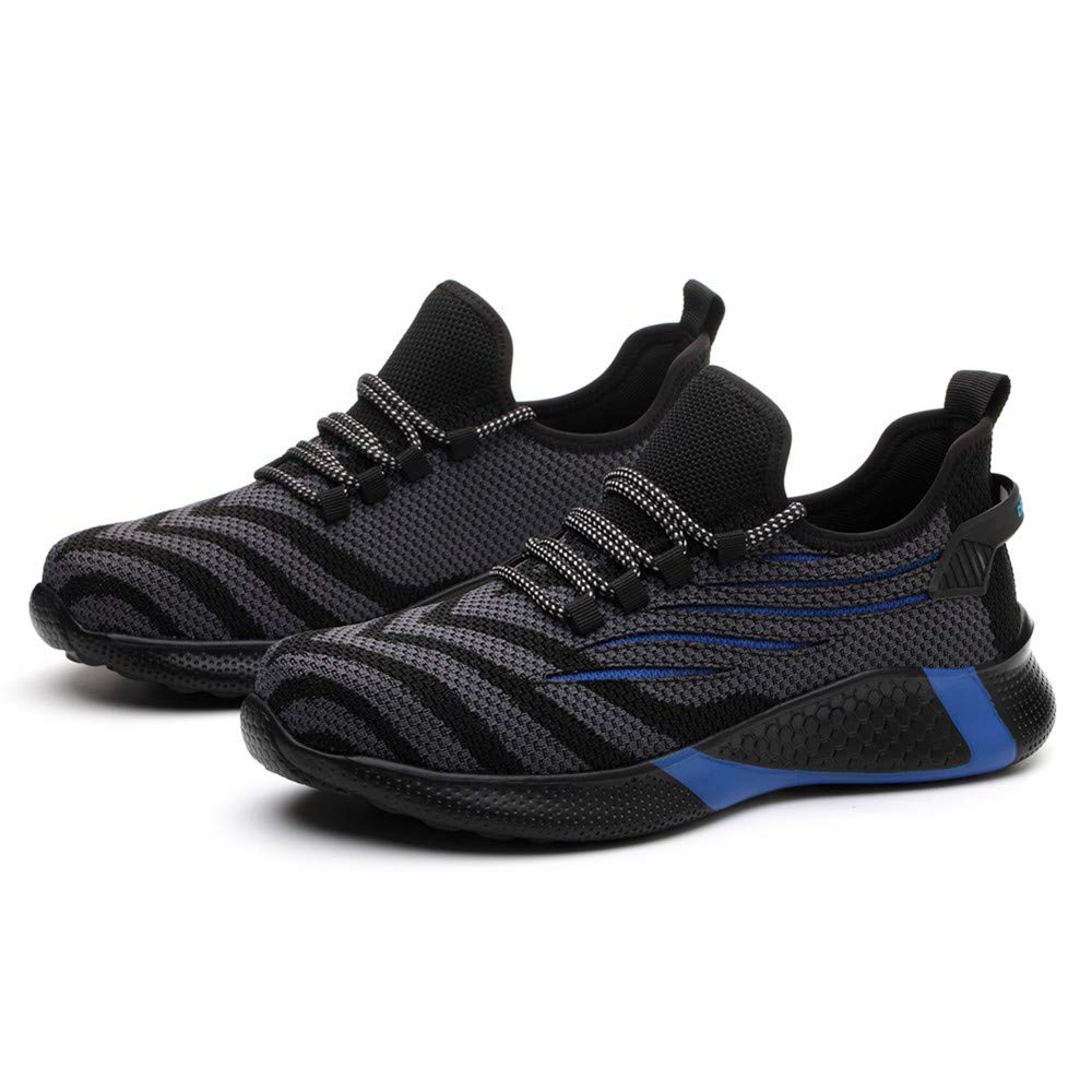 Obuwie ochronne dla mężczyzn i kobiet, buty robocze S3, lekkie, sportowe buty ochronne, stalowe noski, Blau, 45 EU