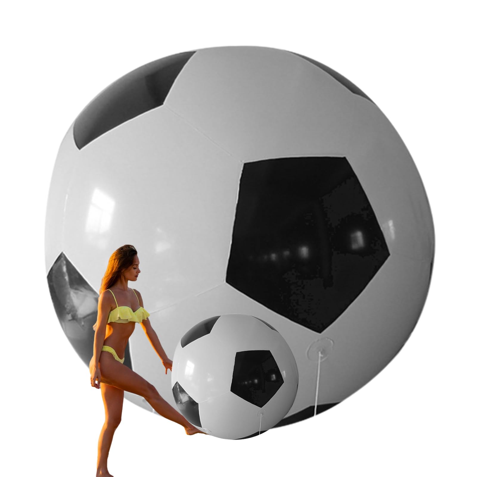 Ballon de plage de football, ballons de plage de football gonflables | Ballon de plage gonflable pour sports de plein air - amusants à grande balle gonflable, d' à la plage et à la pisci