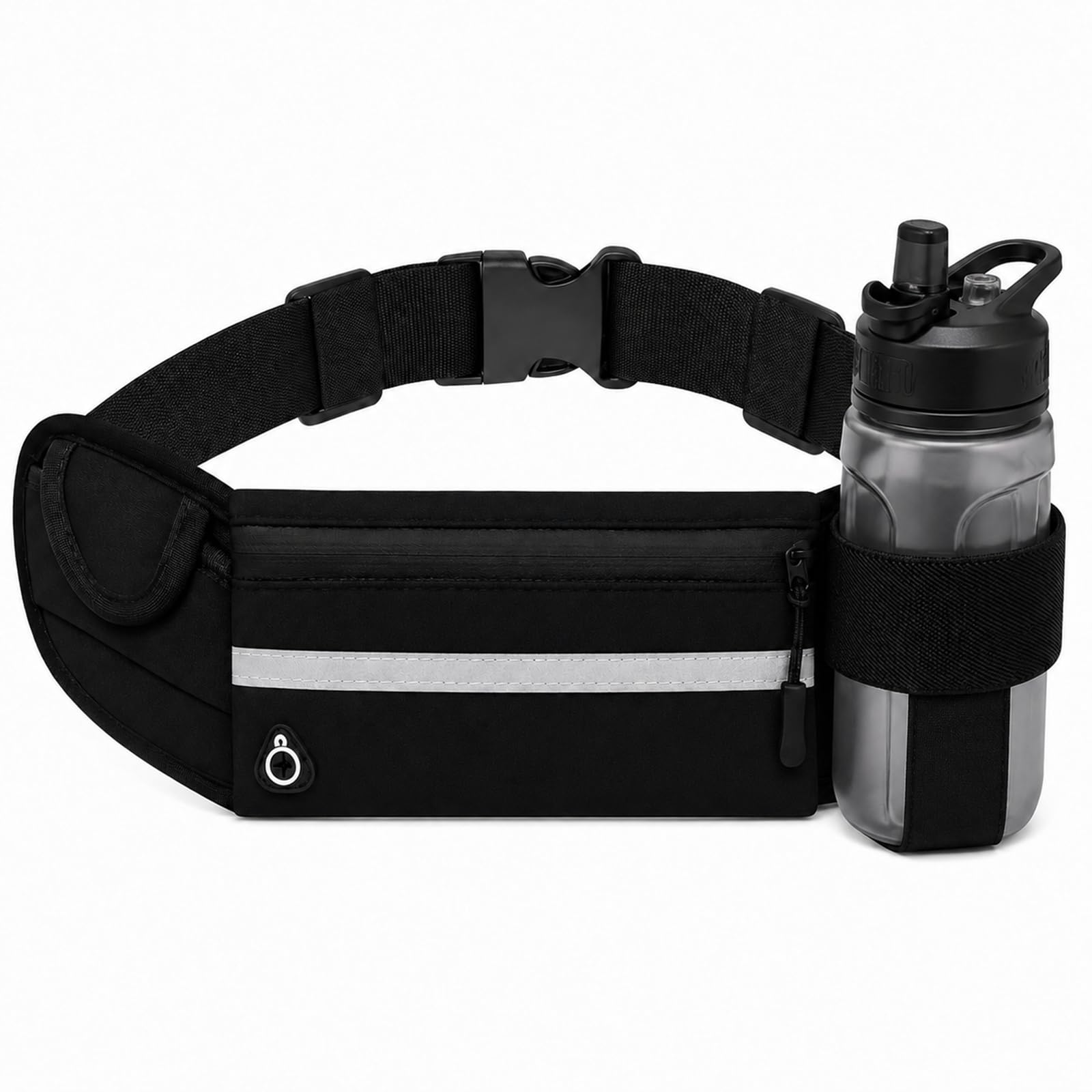 Running Belt with Water Bottle Holder, Hydration Waist Pack for Phone Keys