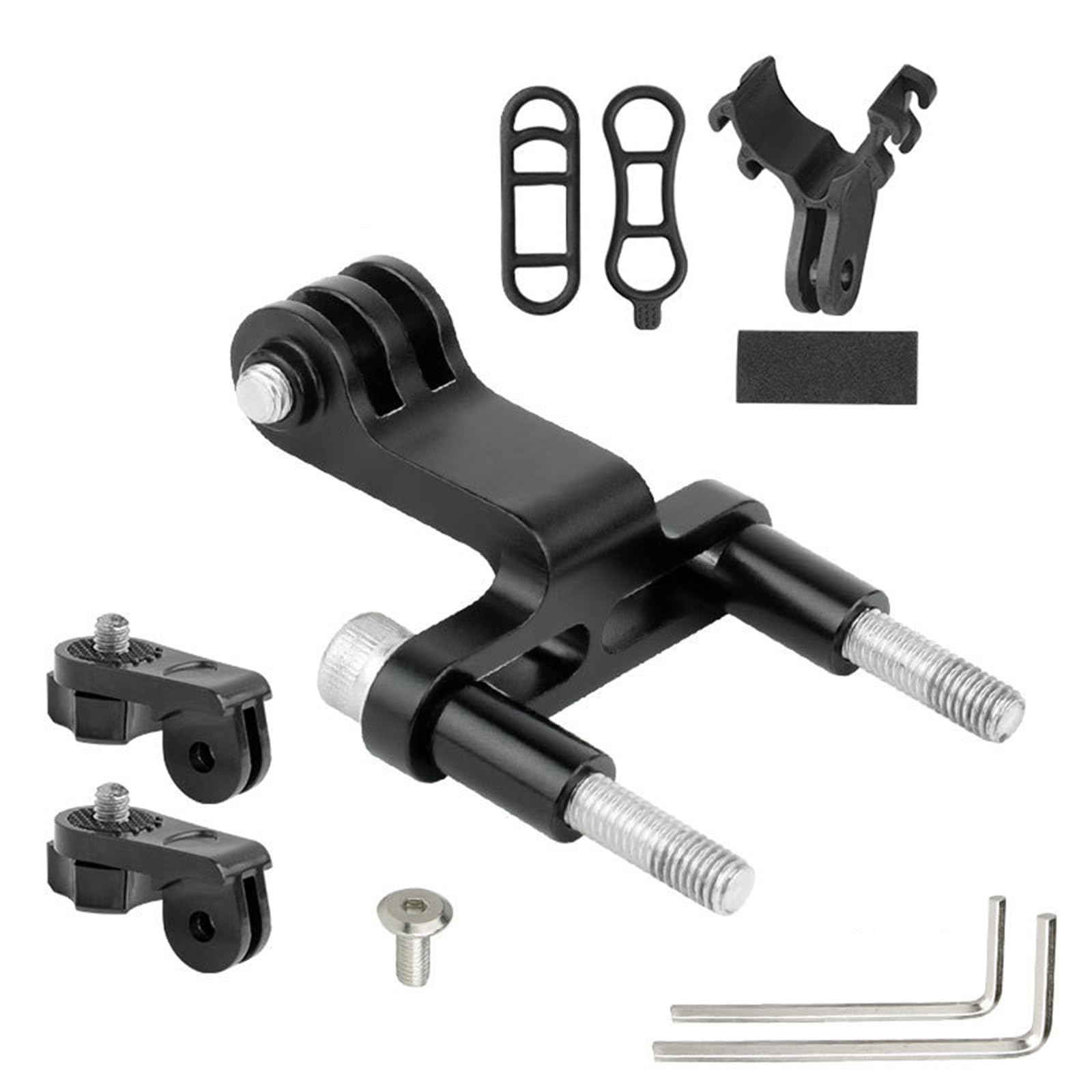 Bicycle Flashlight Holder Aluminium-Alloy Bike Headlight Bracket Bike Front Light Bracket for Mountain, Road Headlight Adapter